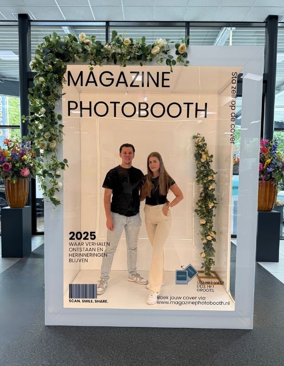 Siebe en Julia in de Magazine Photobooth