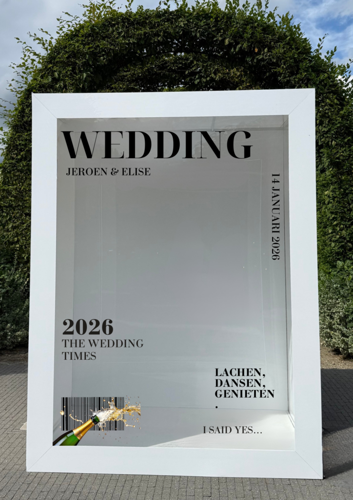 Bruiloft magazine photobooth inspo